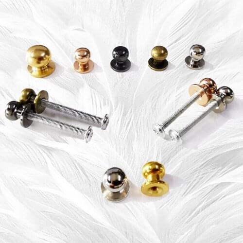 10Set DIY Pure Copper Large Size Screw Small Drawer Accessories Small Jewelry Box Handle Hardware Accessories Household Tools