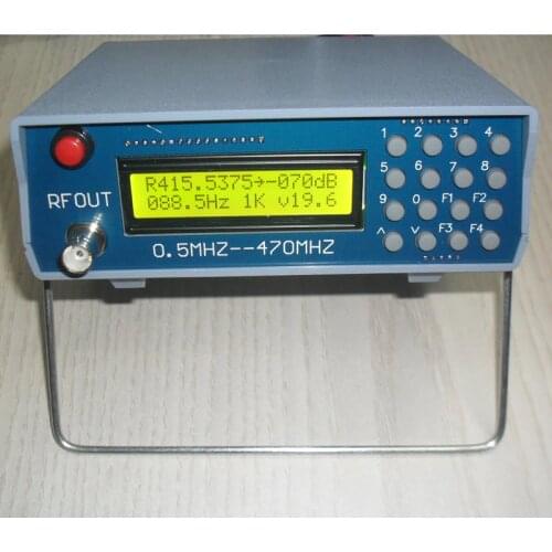 0.5-470Mhz RF Signal Generator Meter Tester for FM Radio Walkie-Talkie Debug