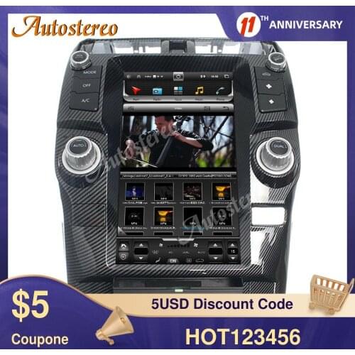 Carbon Fiber For TOYOTA 4 Runner 13.6 Android 10 Car GPS Navigation Auto Stereo Head Unit Multimedia Player Radio Tape Recorder