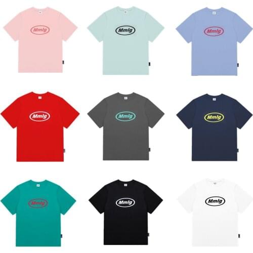 2021 Summer Fashion Print Short Sleeve Pure Cotton Ladies T-shirt Round Neck Loose Oversized Mens T-shirt