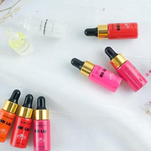 1pcs Vials 4 Color Glow BB Lips Ampoule Serum Kit BB Lip Serum Pigment BB Cream Set For Lip Gloss Treatment Skin Care Products