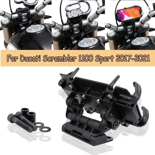 2017-2021Motorcycle Accessories For Ducati Scrambler 1100 Sport Phone USB Navigation Bracket GPS