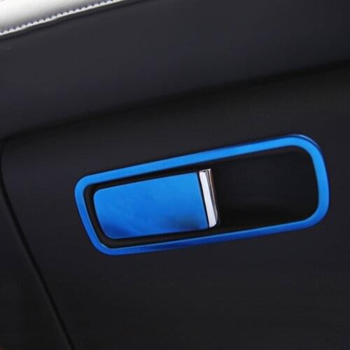 2pcs for MG HS 2018-2019 Copilot Storage box Handle Decorative frame Stainless steel
