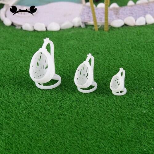 4pcs/lot 1:75 1:100 1:150 Mini Park indoor Basket Chair Fairy Garden Decor Doll House Accessories Building Model Material