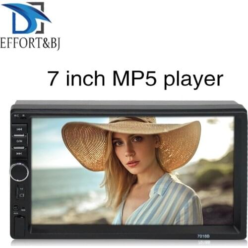 7 Inch universal front panel:178mm*100mm wince MP5 Car Radio Stereo Audio Stereo Radio with Radio BT Mirror-Link Aux Head Unit
