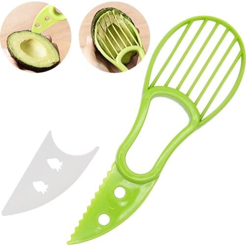 Avocado Slicer Cutter Peeler Splits Fruits Tools Green Pits Scoop Kitchen