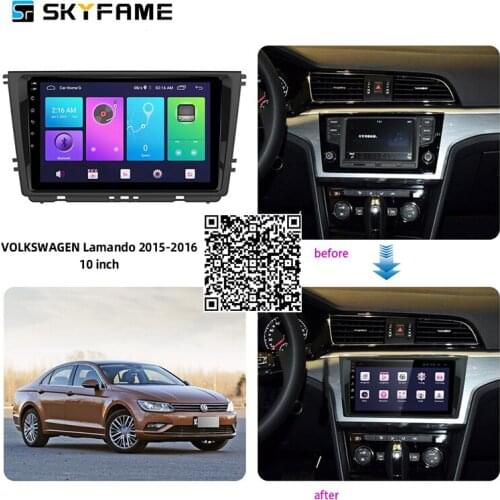SKYFAME 4+64G Car Radio Stereo For VW Lamando 2015-2016 Android Multimedia System GPS Navigation DVD Player