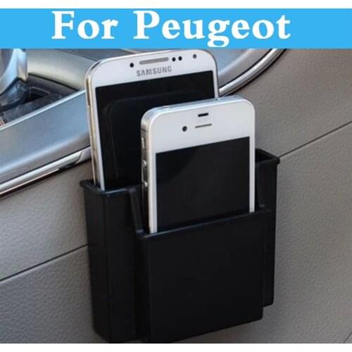 Car Storage Pouch Bag Store Phone Charge Box Holder Organizer For Peugeot 301 307 3008 1007 108 107 2008 206 207 208 208 Gti