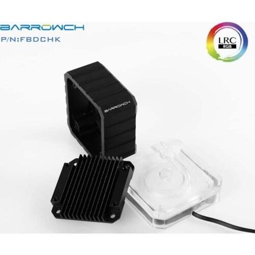 Barrowch PC water cooling pump cover Modify kits for DDC pump water cooler building sliver black FBDCHK