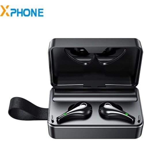 HAMTOD Wireless Earphone Bluetooth 5.0 H3 TWS Touch LED Digital Display Mirror Screen True Wireless Earphone with Charging Box