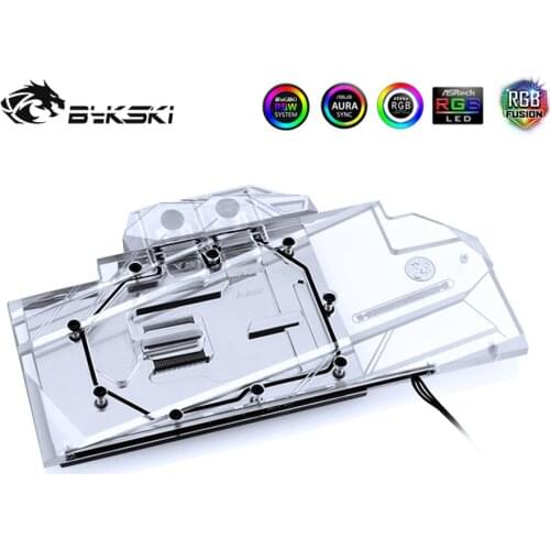 Bykski GPU Water Block Full Coverage Block For Gigabyte AORUS RTX2080TI VGA Watercooler Heatsink 5V/12V RGB N-GV2080TIAORUS-X
