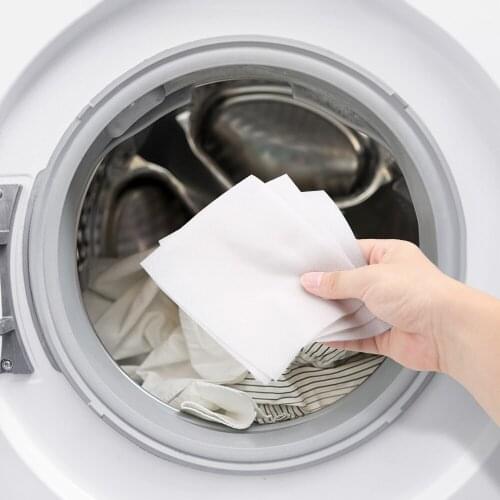 24pcs Anti Dyed Cloth Laundry Papers Color Absorption SheetUse Mixed Dyeing Proof Color Catcher Grabber Cloth Machine