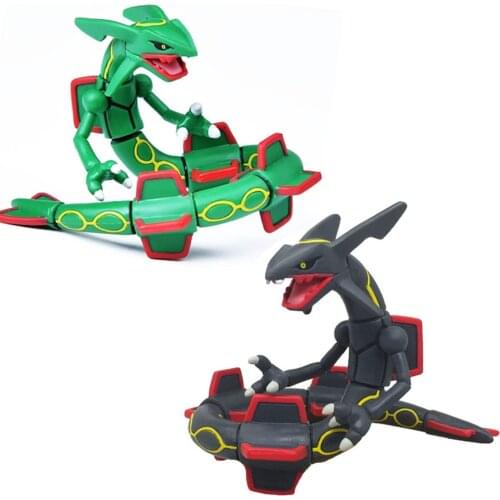 Takara Tomy Cartoon Sun and Moon Rayquaza Action Figure Toys Collection Anime Pokemoned Rayquaza Figure Toys Gifts for Children