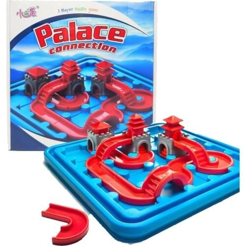 Temple Connection Path-Building Brain Game 80 Challenges Board Logical Think Game Fun STEM Focused Puzzle Game for Ages 6 and Up