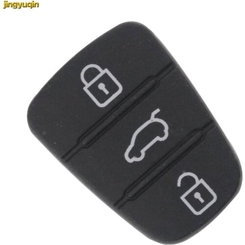 Jingyuqin 5pcs 3 Buttons Silicone Remote Key Rubber Padbutton Replacement for Hyundai I30 For Kia K2 K3 Styling