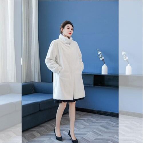 Winter Jackets For Women Elegant Womens Winter Jacket 2021 Casual Quilted Coat For Women Mink Fur Artificial Fur Coat Fashion