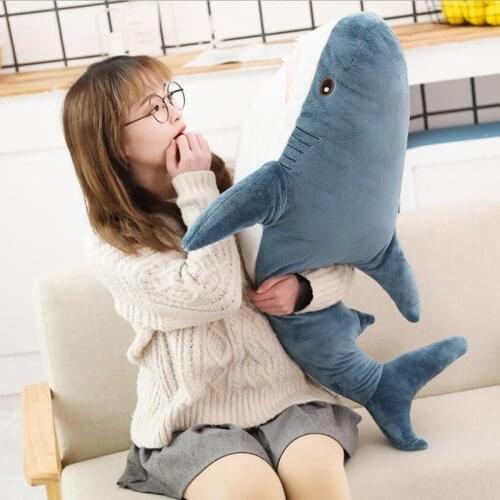 Hottest Funny Big Size Soft Bite Shark Plush Toy Pillow Appease Cushion Gift For Children