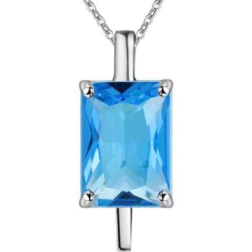 Lucky Charm Silver Color Pendants For Women Jewelry Necklace Lady Accessories Fashion Jewelry Pendant Stone AN299/bbdajska