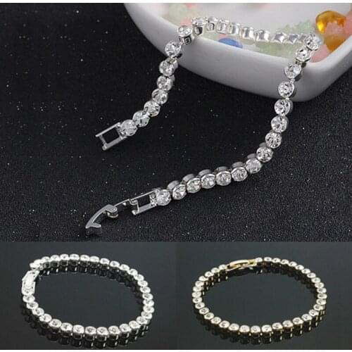 Trendy Bracelet For Women Girls Luxury Micro Crystal Braslet Chain Bracelet Bangles Jewelry charm wholesale