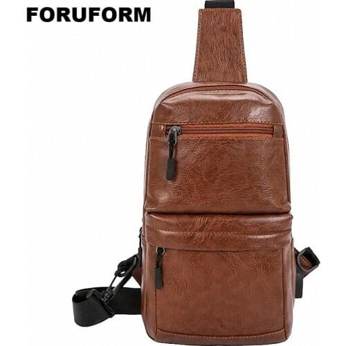 Mens Crossbody Bags Mens USB Chest Bag Designer Messenger bag Leather Shoulder Bags Package new Pack Travel LI-2483
