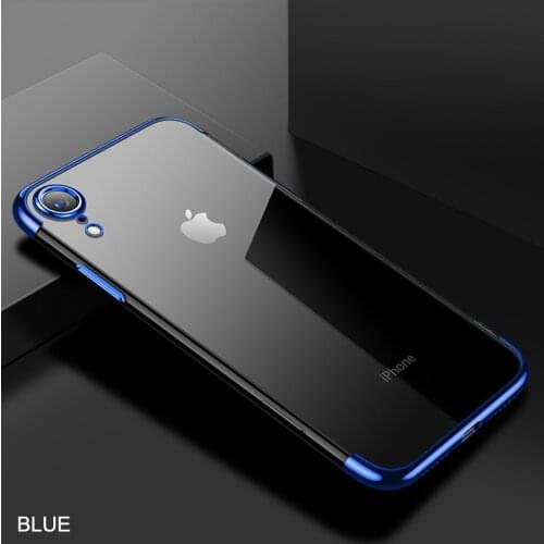 Soft TPU Case For iPhone X 11 pro 2019 Cover For iPhone 6s 6 8 7 Plus XR XS Max Anti-scratch Electroplating Cases For 12 Pro max