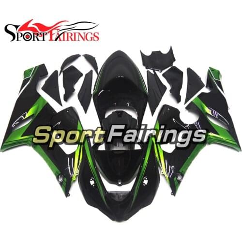 Motorcycle Fairings For Kawasaki ZX6R ZX-6R Year 05 06 Ninja 636 2005 2006 ABS Injection Covers Fairing Kit Cowling Black Green