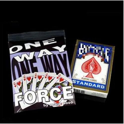 One Way Forcing Deck Choose Your Force Card Magic Tricks Magic Props Magic Toys Red Or Blue Color Original Quality Prediction