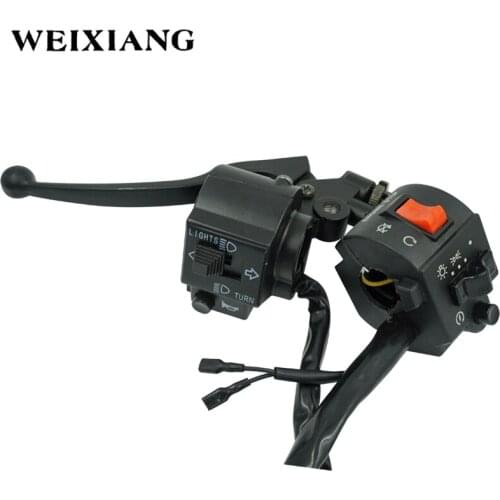 7/8" Motorcycle Handle Bar Switches Horn Turn Signal Headlight Fog Light Electric Start Handlebar Controller Switch For CG125