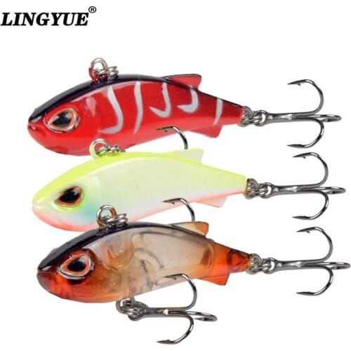 Sinking Mini VIB Fishing Lure 4.5cm 4g Vibration Artificial Baits Winter ice fishing Wobblers Bass Crankbait Fishing Tackle