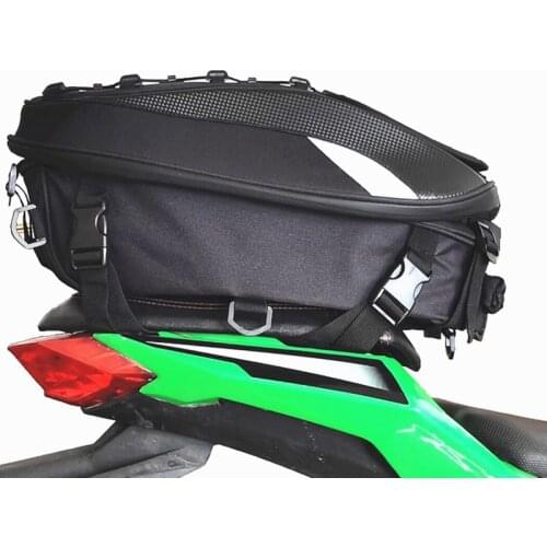 MOTOCENTRIC Waterproof Motorcycle Tail Bag Multifunction Motorcycle Rear Seat Bag High Capacity Motorcycle Rider Backpack