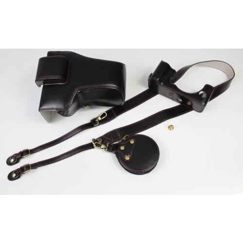 PU Leather Case Protective Cover For Fujifilm Fuji X-T4 XT4 Camera Bag Shoulder Strap Battery Opening with screw