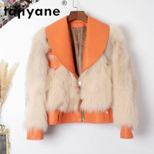 Winter Fur Real Coats and Jackets Women Genuine Sheepskin Jacket Womens Fox Fur Coat High Quality Femme Veste TN1982