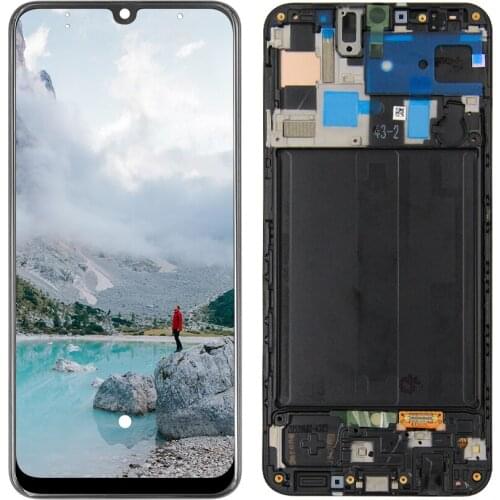 LCD Display Touch Screen Digitizer Assembly with Frame for Samsung Galaxy A50 A505 A505F/DS A305FN/DS A505U LCD