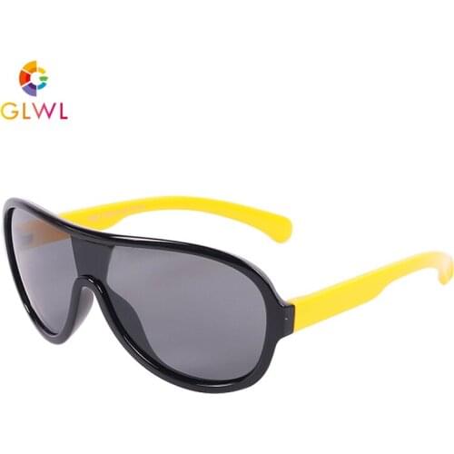 2021 Sunglasses For Kids Polarized Lenses Sun Childrens Glasses Silicone Shadow New Style Large Shade Girls Eyeglasses Baby Boy