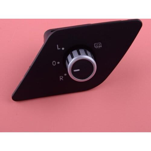 5C7959565C Car Front Left Side Mirror Switch Knob with Heat Function 10 Pin Fit for VW Jetta MK6 2011 2012 2013 2014 2015 2016