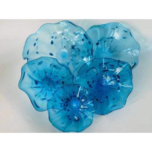 Free Shipping Fancy Blown Murano Glass Wall Plates Elegant Tiffany Stained Glass Wall Lamps