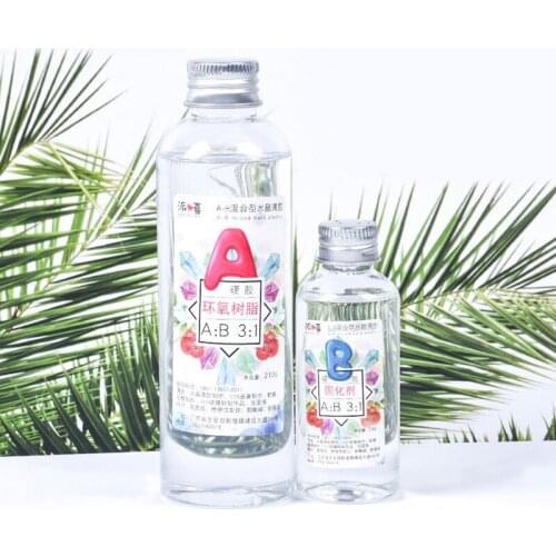 Jewelry Making Epoxy AB Crystal Glue High Adhesive Solvent Resistance Anti-yellow Accessories Tool Transparent Mixed Hard glue