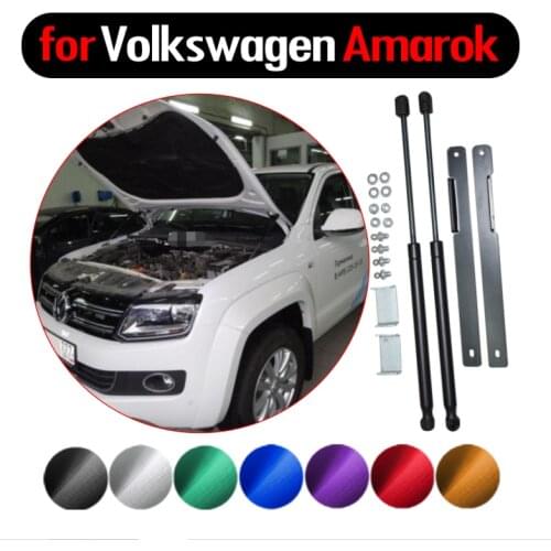 For Volkswagen Amarok 2010-2017 Front Bonnet Hood And Rear Tailgate 2SETS Gas Struts Lift Support Shock Damper Absorber