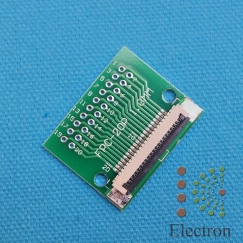 2pcs 8Pin/12P/20Pin/30Pin FFC FPC Adapter to 2.54mm Flat Cable Socket Connector 0.5/1.0mm Pitch 1.0mm flip cover for TFT LCD new