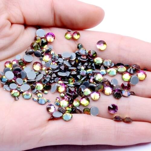 Crystal Hotfix DIY Rhinestones For Nails ss6-ss30 And Mixed Rainbow Strass Nail Art Glass Stone Glitter Decoration Design
