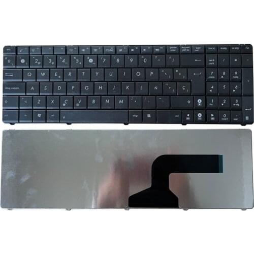 Spanish Keyboard For Asus A52J k53 X53 X54H A53 N53 N60 N61 N71 N73S N73J P52 P52F P53S X53S X55V X54HR black SP Laptop Keyboard