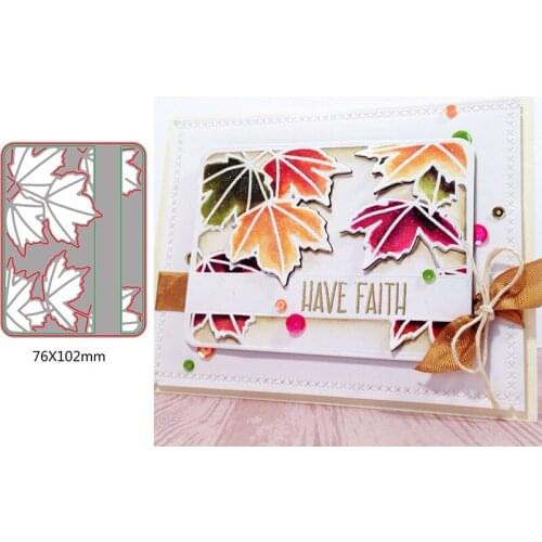 Beautiful Maple Leaf Message Board Best Seller High Quality Metal Cutting Dies For New DIY Scrapbooking Album Embossing Cards