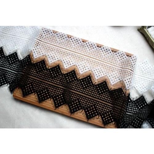 GLACE 9M/Lot 13CM wide eyelash lace geometric style DIY wedding veil stitching skirt decorative accessoriesTX396