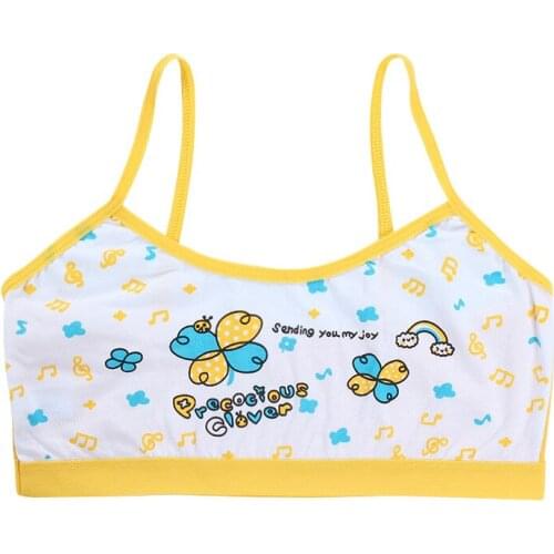 10Pc/lot Teenager Tank Top for Girls Cotton Kids Underwear Model Cartoon Kids Singlets Children Camisole Baby Bras Undershirt