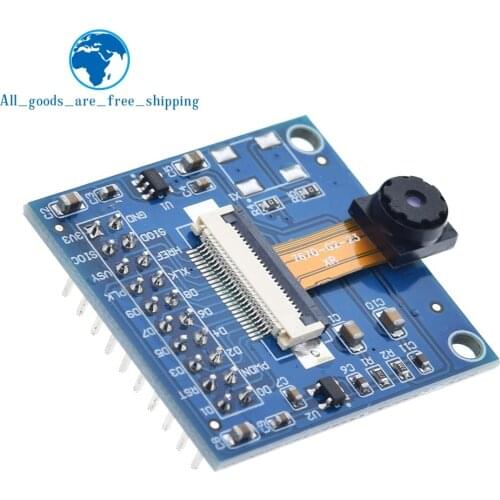 TZT 1PC OV7670 module with adapter board contains the camera Integrated Circuits Board