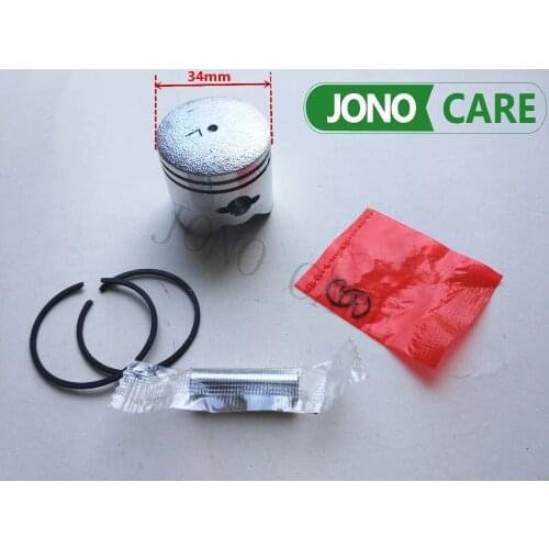 5sets BC260 CG260 Brush Cutter Piston Assembly Kit (34mm) Fit for 26cc Grass Trimmer Cylinder Assy Parts 34F