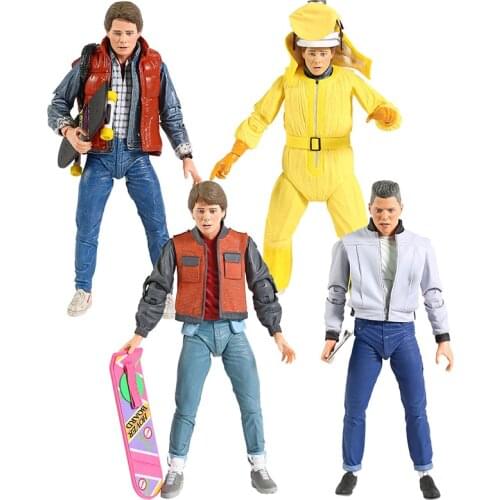 NECA Back to the Future Ultimate Doc Brown Marty McFly Biff Tannen 7" Scale Action Figure Collectible Model Toy