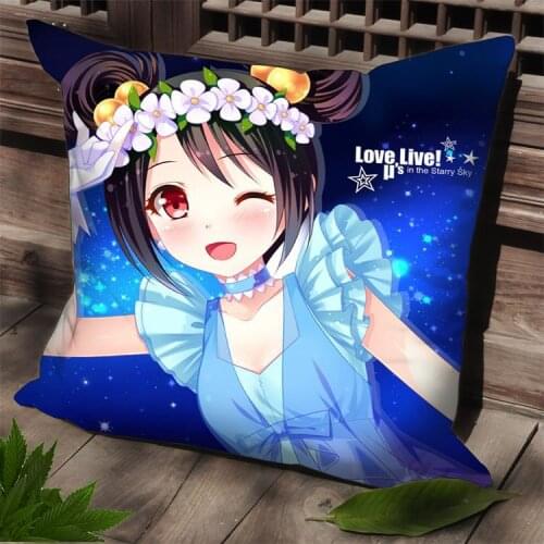 New Dakimakura Square Pillow Case Maki Love Live Japanese Anime SPC6