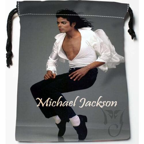 New Arrival Michael Jackson #s Drawstring Bags Custom Storage Printed Receive Bag Type Bags Storage Bags Size 18X22cm