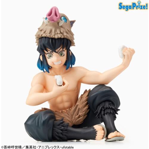 Original SEGA Demon Slayer: Kimetsu no Yaiba Hashibira Inosuke Rice ball Ver Action Figure Toys Anime Figurals Brinquedos